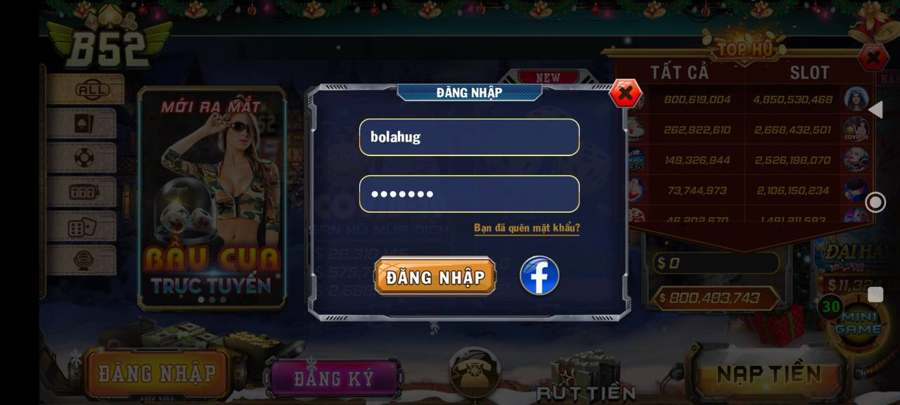 Đăng nhập B52 CLUB
